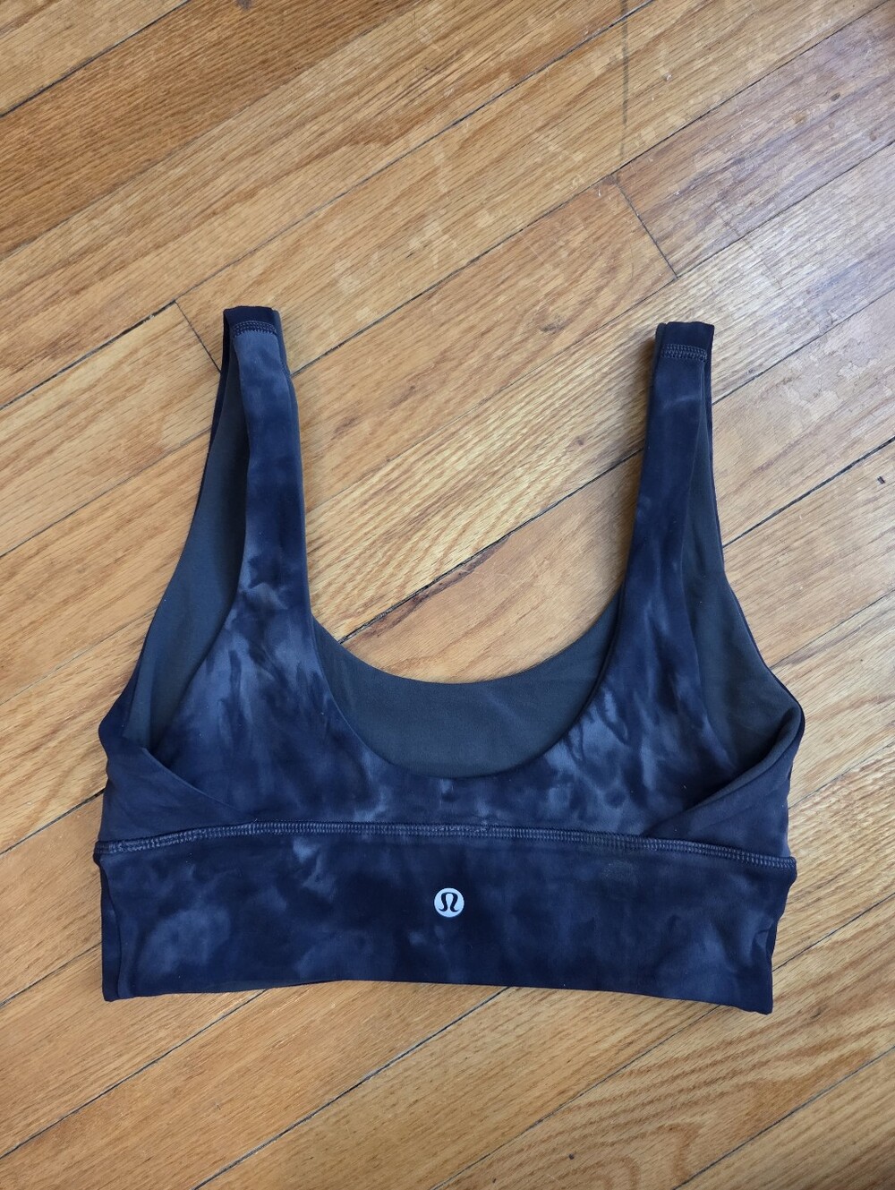 Lululemon Align Sports Bra Light Support Reversible Dark Gray Tie Dye Size 4 - Picture 2 of 8
